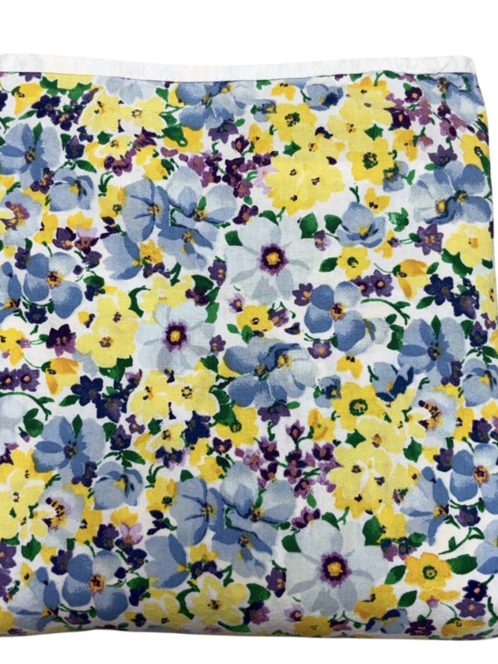 Tommy Hilfiger Cotton Shower Curtain Ditsy Floral 66x70 Cottage Farmhouse Blue